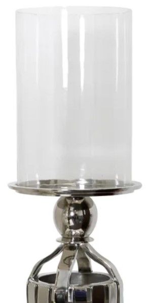 StyleCraft Chrome/White Small Hurricane Holder-1