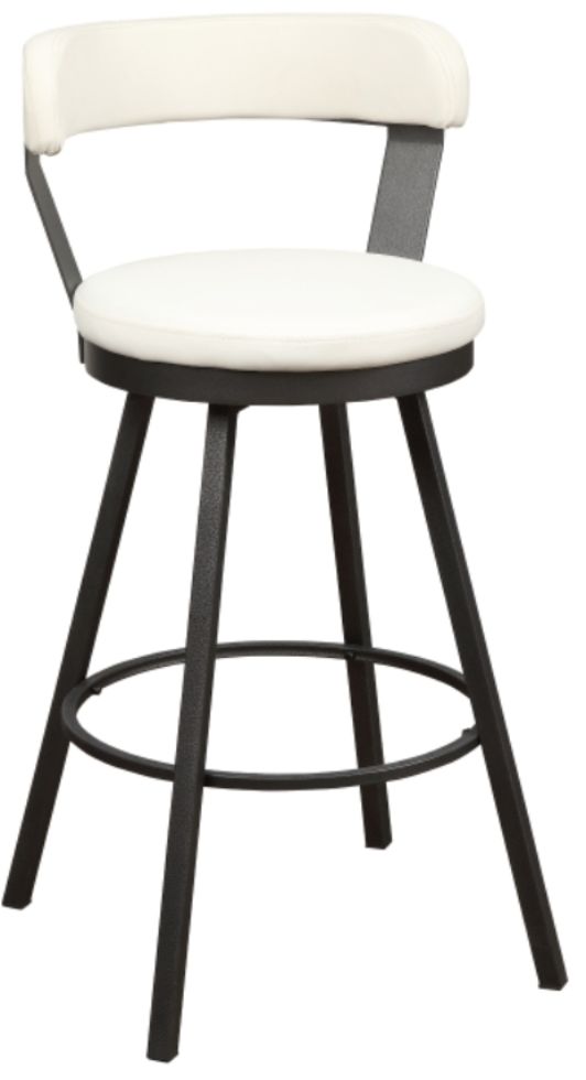 Homelegance® Appert Dark Gray/White Swivel Pub Height Chair-0