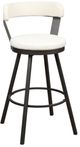 Homelegance® Appert Dark Gray/White Swivel Pub Height Chair-0