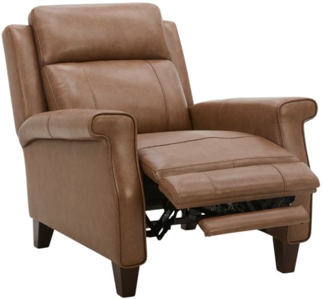 Liberty Furniture Raleigh York Chestnut Leather Manual Pushback Recliner-1