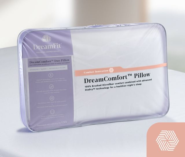DreamFit® DreamComfort™ Duo Reversible King Pillow-4