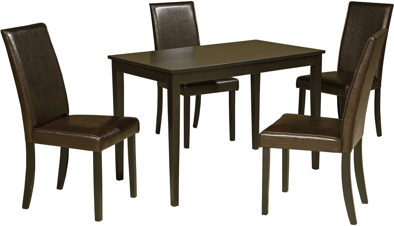 Signature Design by Ashley® Kimonte 5-Piece Dark Brown Dining Table Set
