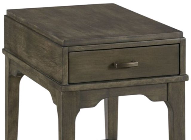 Creek Side Customs Nicolette Charcoal Rectangular Chairside Table-1