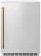 ZLINE Autograph Edition Touchstone 5.2 Cu. Ft. Stainless Steel Freestanding Beverage Center with Champagne Bronze Handle-0