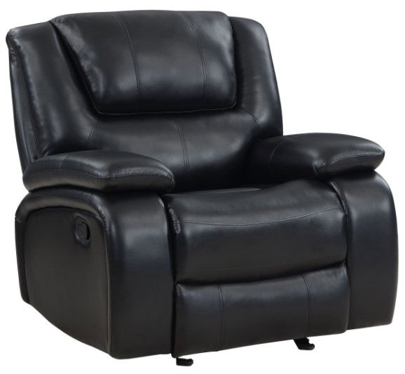 Coaster® Camila Black Manual Glider Recliner-0