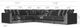 Jackson Furniture Remington 6-Piece Slate L-Shape Sectional-5
