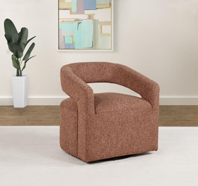 Coaster® Westhill Berry Upholstered Swivel Chair-4