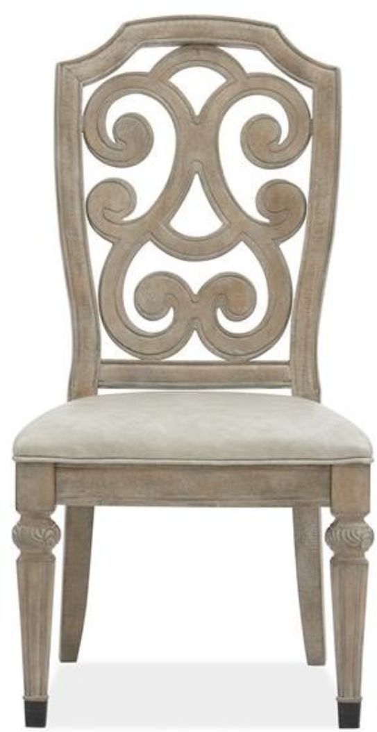 Magnussen Home® Marisol Fawn Dining Side Chair with Upholstered Seat-1