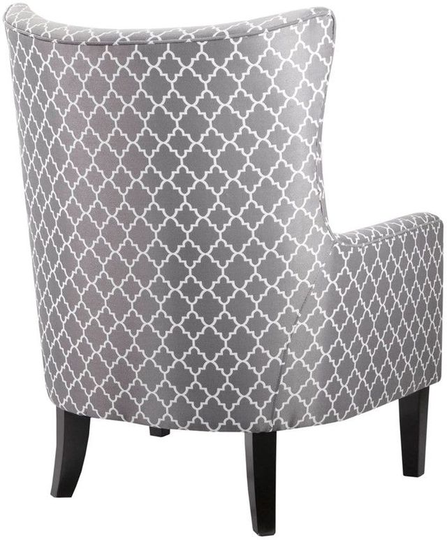 Olliix by Madison Park Grey Carissa Shelter Wing Chair-1