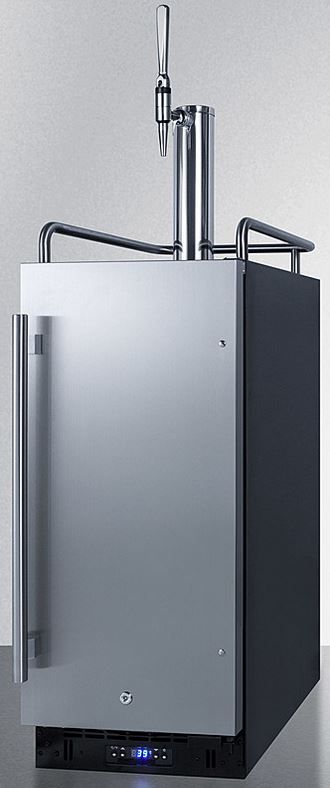 Summit® 2.9 Cu. Ft. Stainless Steel Beer Cooler/Kegerator-1