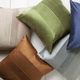 Surya Solid Pleated Navy 18"x18" Pillow Shell with Polyester Insert-2
