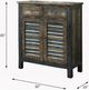 ACME Furniture Glancio Antique Oak/Teal Console Table-2