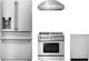 Thor Kitchen® 4 Piece Stainless Steel Dual Fuel Kitchen Package-0