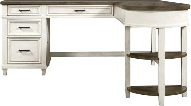 aspenhome® Caraway Aged Ivory Single Ped Desk-0