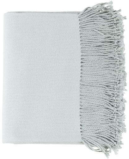 Surya Chantel Ice Blue 50"x60" Throw Blanket-0
