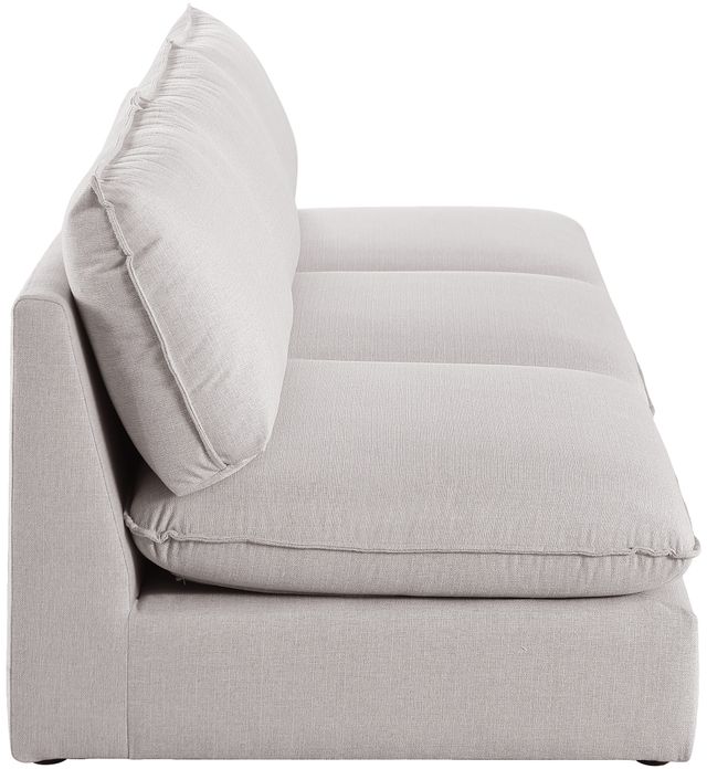 Meridian Furniture Mackenzie Beige 120" Linen Fabric Armless Modular Sofa-2