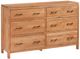 Boulder Creek Furniture West Natural 6-Drawer Dresser-0