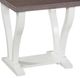 John Thomas Furniture® LaCasa Gray/White End Table-1