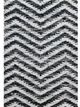 A & B Home Black/White Denim Rug with Shuttle Weave Durrie-1