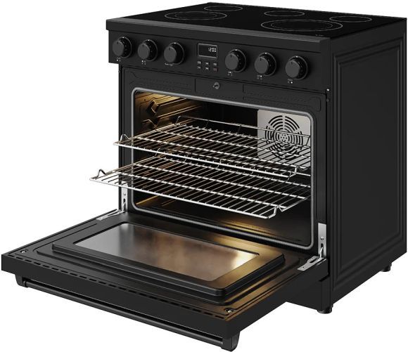 Thor Kitchen® 36" Black Contemporary Pro Style Electric Range-4