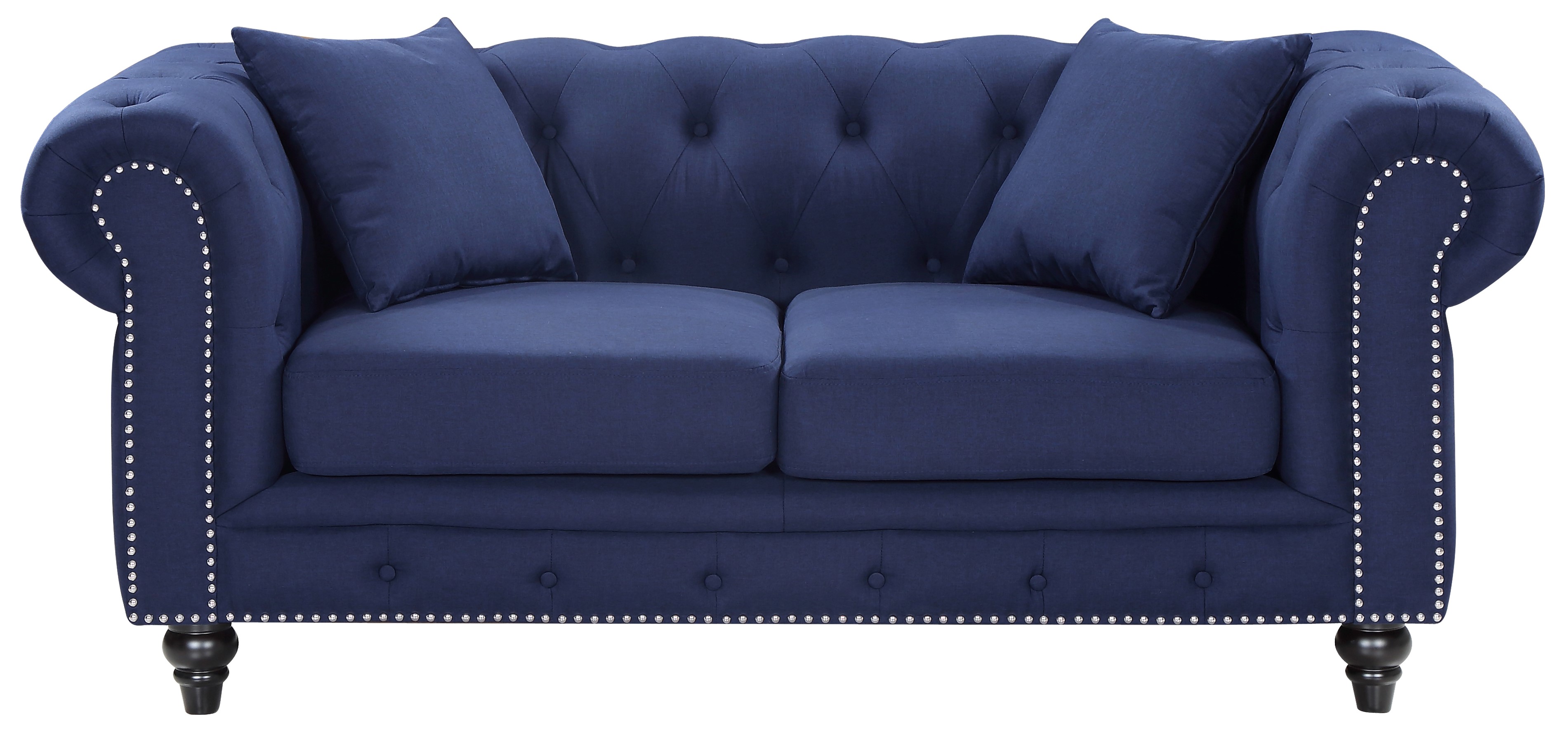 Meridian Furniture Chesterfield Loveseat - Thumbnail 4