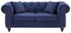 Meridian Furniture Chesterfield Navy Linen Loveseat-3