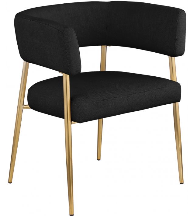 Meridian Furniture Creston Black/Gold Dining Chair-0