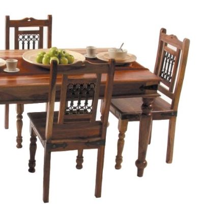 Jaipur Furniture Jali Range Dark Brown Dining Table-1