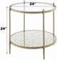ACME Furniture Zaba Glass Top End Table with Champagne Base-3