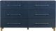 Modus Furniture Argento Burnished Brass/Navy Blue Dresser-2