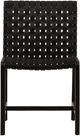 Dovetail Furniture Benson Black Leather Dining Chair-1