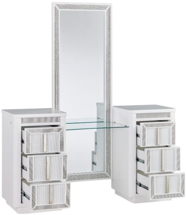 Signature Design by Ashley® Chalanna White Vanity Table-2