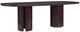 TOV Furniture Zola Burgundy Lacquer Oval Dining Table-0