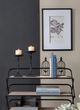 A & B Home Matte Black 11" Fabius Candle Holder-5