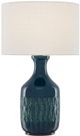 Currey & Company Samba Ocean Blue/Off-White Table Lamp-0