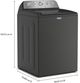 Maytag® 5.4 Cu. Ft. Volcano Black Agitator Top Load Washer with Extra Power and Pet Pro Option-1