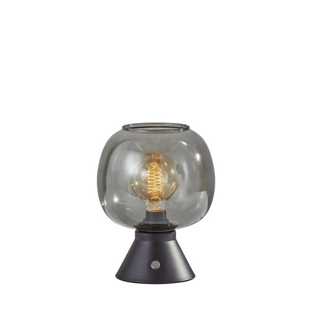 Adesso® Ashton Matte Black Table Lantern-0