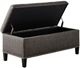 Olliix by Madison Park Charcoal Shandra II Tufted Top Storage Bench-3