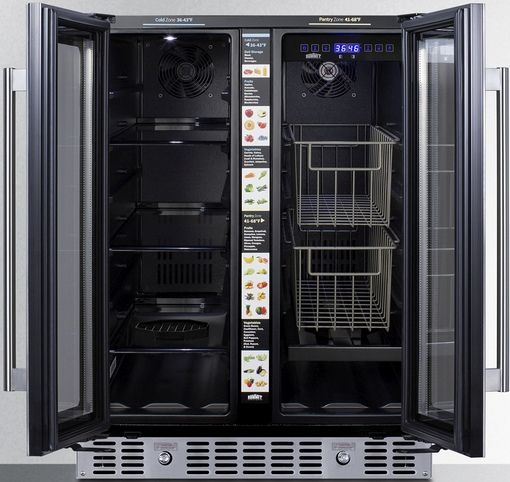 Summit® 24" 4.6 Cu. Ft. Stainless Steel Beverage Center-1
