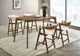 Furniture of America® Ebikon Walnut Counter Table-1