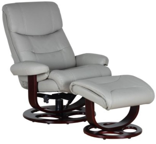 BarcaLounger® Dawson Roman Light Gray Swivel Reclining Pedestal