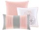 Olliix by Madison Park Lola 6 Piece Grey and Blush King/California King Reversible Cotton Printed Coverlet Set-1