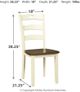 Signature Design by Ashley® Woodanville 5-Piece Cream/Brown Dining Set-5