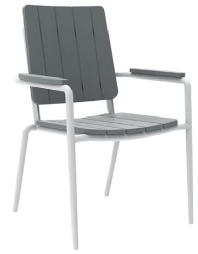 Seaside Casual HIP Stackable Dining Arm Chair-0