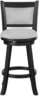 Crown Mark Cecil Black/Dove Swivel Bar Stool-2