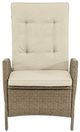 Furniture of America® Mackay 2-Piece Beige/Natural Teak Wood Manual Reclining Outdoor Chair Set-2