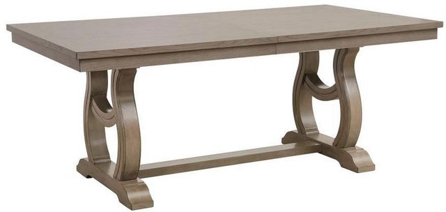 Homelegance® Vermillion Taupe Trestle Table-3