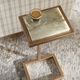 Uttermost® Gamora Antique Gold Marble Drink Table-3