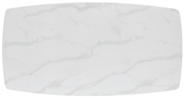 Homelegance® Benito White Dining Table with Black Base-3