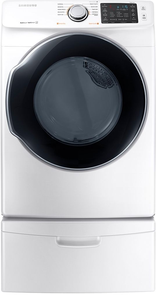 Samsung 7.4 Cu. Ft. White Front Load Gas Dryer-3